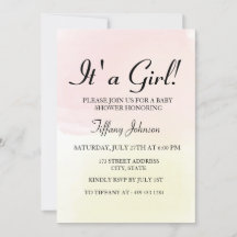 Pink Lemon Pastel Ombre é um Chá de fraldas