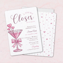 Convites Pink Martini A Tini Bit Closer Bridal Shower 