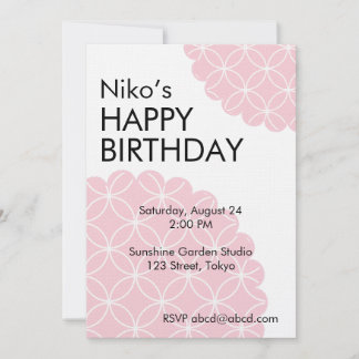 Convites Pink Shippo Editable Invitation Template