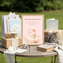 Convites Pink Silly Goose Cards and Gifts Table Sign 
