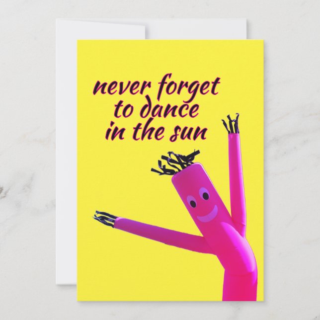 Convites Pink Sun Dancer  (Frente)