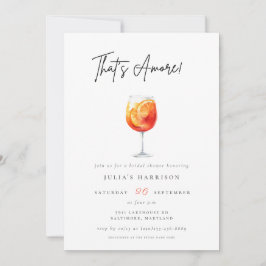 Convites Pink Watercolor que é Amore Spritz Chá de panela