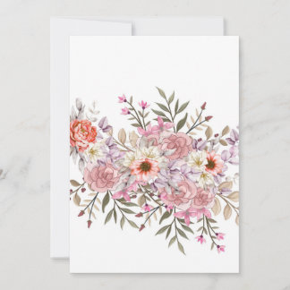 Convites Pink Wedding Bouquet