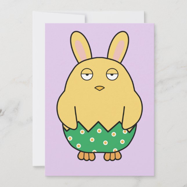 Convites Pintinho Bored Bunny 02 (Frente)