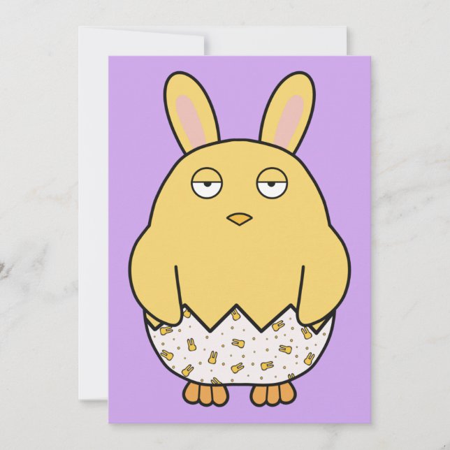 Convites Pintinho Borny Bunny (Frente)