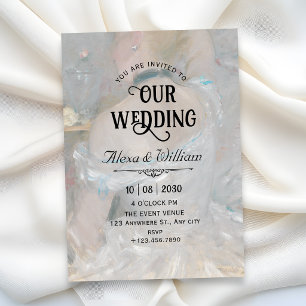 Convites Pintura artística estética casamento