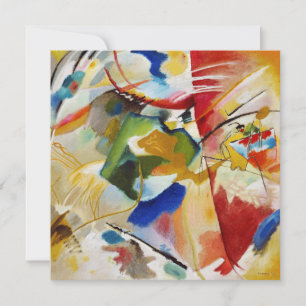 Convites Pintura com Centro Verde por Wassily Kandinsky