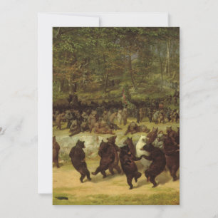 Convites Pintura da dança do urso - William Holbrook Beard