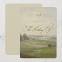 Pintura de Paisagem Antiga Casamento no Campo