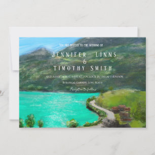 Convites pintura de pastel de óleo paisagístico suiça