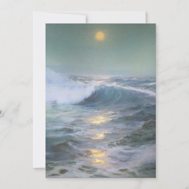 Convites Pintura de pôr do sol calmante (Frente)