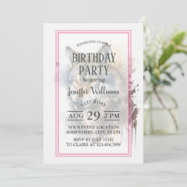 Convites Pintura de Wolf Watercolor