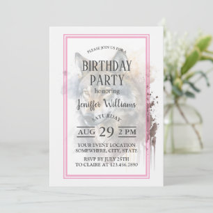 Convites Pintura de Wolf Watercolor