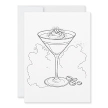 Pintura e Gole de Espresso Martini Imagens