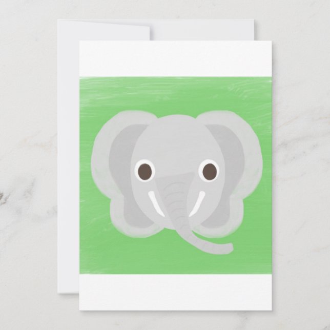 Convites pintura elefante (Frente)