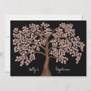 Convites Pintura em árvore do Flor de Cerejeira Rosa Batis