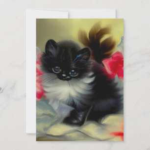 Convites Pintura em branco e preto