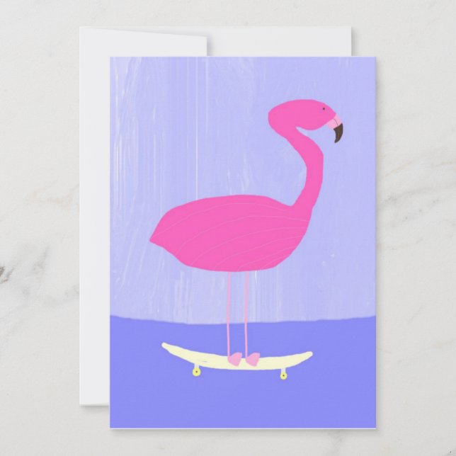 Convites pintura flamingo (Frente)