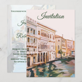 Convites Pinturas de Veneza, Casamento Itália