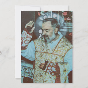 Convites Pio do Padre do santo