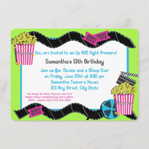 Convites Pipoca e Filme