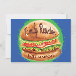 Convites Piquenique de Barbecue de Reunião Familiar