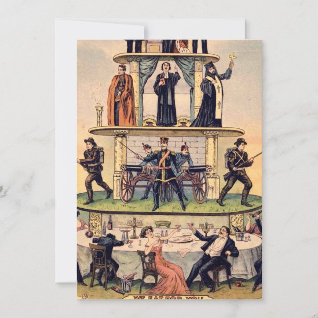 Convites Pirâmide Do Sistema Capitalista (Frente)