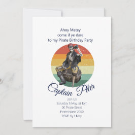 Convites Pirata de Festa