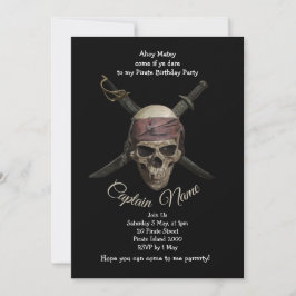 Convites Pirate Birthday