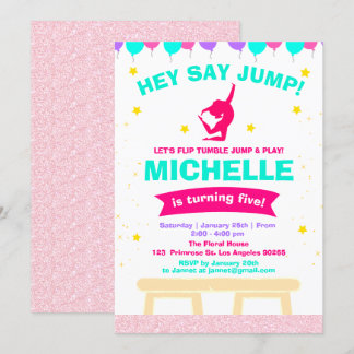 Convites Pirouette Pink Ballerina Girls Gymnastics Aniversá