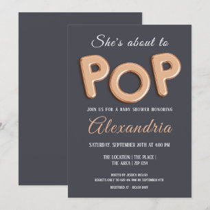 Convites Pisca Para Pop Chá de fraldas Unisex