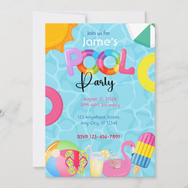 Convites Piscina (Frente)