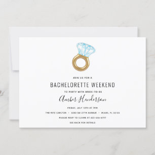 Convites Piscina Diamond Ring Bachelorette Float Itinerári