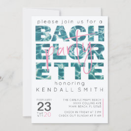 Convites Piscina divertida e Festa de solteira de tema trop