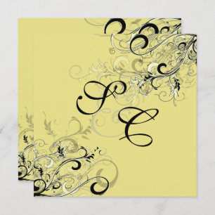 Convites PISCÕES PRETAS/fundo preto do PixDezines