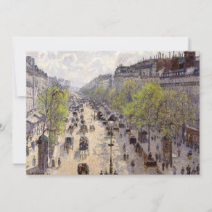 Convites Pissarro - Boulevard Montmartre, Primavera