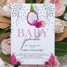 Convites Pitaya Elegante Baby Sprinkle