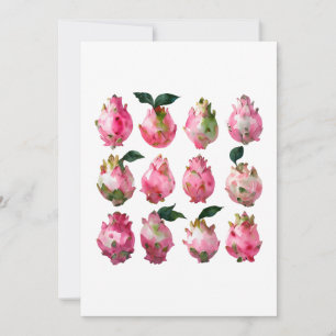 Convites Pitaya Watercolor Art Tropical