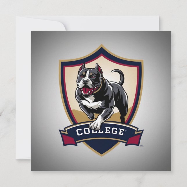 Convites Pitbull na faculdade: Logotipo (Frente)