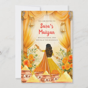 Convites Pithi Convites Maiyan, convite Haldi