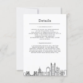 Convites Pittsburgh Wedding | Detalhes do convidado