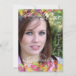 Convites PixDezine Hawaiian Hibiscus, graduações de 2011