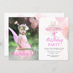 Convites PixDezine QUALQUER IDADE, Ballerina Birthday Girl