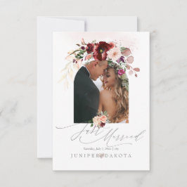 Convites PixDezines Amor de Outono H2 Marsala Flores Vermel