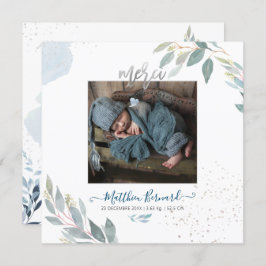 Convites PixDezines Aquarelle Faire-part de NaissanceGarçon