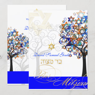 Convites PixDezines ÁRVORE DA VIDA BAR MITZVAH