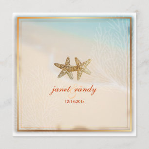 Convites PixDezines Beach+Starfish+coral