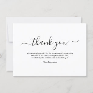 Convites PixDezines Bereavement Obrigado, após o funeral em