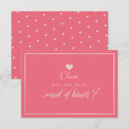 Convites PixDezines Blush+Coral Iridescente, Madrinha de ca