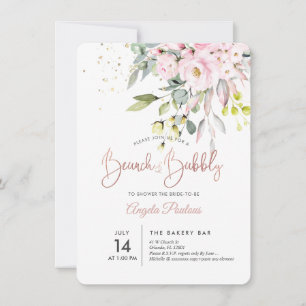 Convites PixDezines Blush Gum Eucalyptus Brunch+Borracha